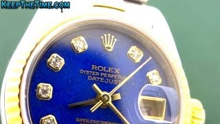 Rolex Lapis Lazuli Serti Dial KeepTheTime Quickie [upl. by Suki]