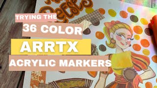 ARRTX Acrylic Markers  36 Colors Review [upl. by Daven]