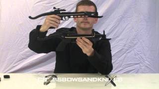 Cobra 80LB Self Cocking Pistol Crossbow Aluminium or Plastic Body Reviewed by CrossbowsandKnives [upl. by Arocal]