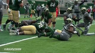 Colorado State Football Spring Game Highlights [upl. by Ahsiek]