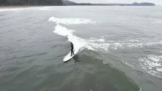 Surfing Hobuck Beach March 27 2022 Mavic Air 2S [upl. by Halona]