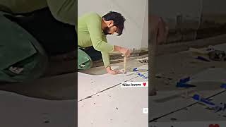 Epoxy Tiles pasting flooring my work ⚒️ shrotstilesdesign wall flooring viralvideos design [upl. by Jordanson]