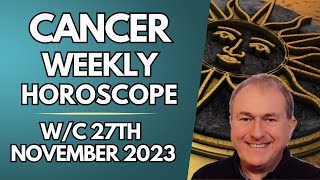 Cancer Horoscope Weekly Astrology from 27th November 2023 [upl. by Aisila]