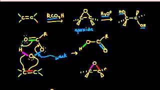 Epoxide formation and anti dihydroxylation  Alkenes and Alkynes  Organic chemistry  Khan Academy [upl. by Pufahl843]