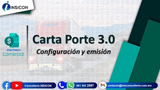 Carta Porte 30 en los sistemas CONTPAQi [upl. by Llewon]