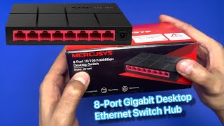 Mercusys 🔥 MS108G 8Port Gigabit Desktop 🔥 Ethernet Switch Hub 🔥 Unboxing [upl. by Belle]