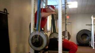 Dana Rosenzweig  390 Lbs x 4 RAW Band Suspended Bench [upl. by Ahseekan]