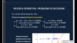 Ricerca operativa Problemi di DECISIONE Problemi di scelta [upl. by Vedi929]