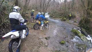 Enduro Crespole  Serra Pistoiese  attraversamento fiume Pescia con crash [upl. by Robillard]