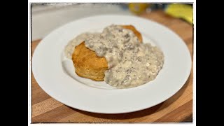 Ultimate Sausage Gravy with Biscuits  Easy recipe for Sausage Gravy [upl. by Eiramacissej169]