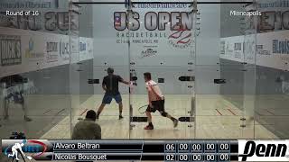 2017 US OPEN Round of 16 Alvaro Beltran vs Nicolas Bousquet [upl. by Eitten27]