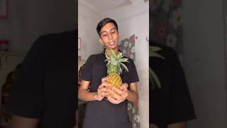 Pineapple juice hack 🍍😋 shortvideo funny funwithparsad FUNwithPRASAD fun with Prasad [upl. by Cyma]