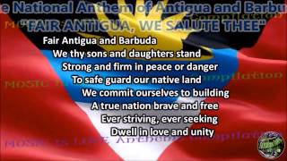 Antigua and Barbuda National Anthem FAIR ANTIGUA WE SALUTE THEE with music vocal and lyrics [upl. by Ciaphus563]