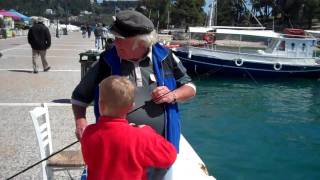 Zak Learns How To Fish in Skiathos with Uncle Michael and Lands 1 [upl. by Flam]