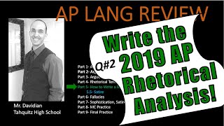 How to write the 2019 Rhetorical Analysis ESSAY Ghandi AP Lang exam [upl. by Diva871]