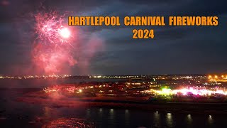 CARNIVAL FIREWORKS 2024 HARTLEPOOL HEADLAND [upl. by Aesoh471]