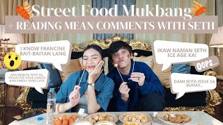 READING MEAN COMMENTS W SETH FEDELIN  Street Food Mukbang  Francine Diaz [upl. by Hsilgne375]