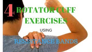 Rotator cuff exercises using resistance bands [upl. by Troth]