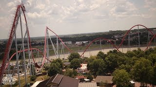 Intimidator  Carowinds  BampM Bolliger amp Mabillard  Hyper Coaster [upl. by Weinshienk832]