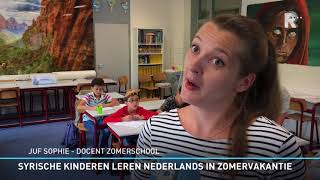 Syrische kinderen leren Nederlands op zomerschool [upl. by Biggs]