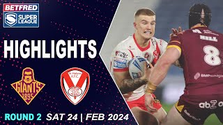 Highlights  Huddersfield Giants v St Helens  2024 Betfred Super League  Round 2 [upl. by Darill]