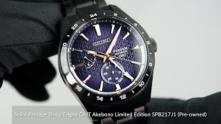 Seiko Presage Sharp Edged GMT Akebono Limited Edition SPB361J1 Preowned [upl. by Vernita]