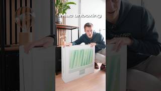 M4 iMac in green unboxing🤩🍃 imac appleunboxing asmrunboxing [upl. by Nirel]