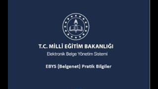 EBYS Belgenet Pratik Bilgiler 7  Gelen Evrakı Okuma ve Evrak Detayları [upl. by Kira]