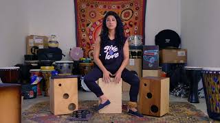 Mona Tavakoli Cajon Lesson For DRUM Magazine [upl. by Esnohpla]