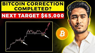 BITCOIN Correction Completed  Next Traget 65000  Bitcoin Updates [upl. by Haneehs]