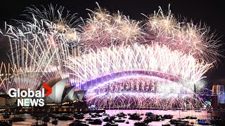 New Years 2024 Sydney Australia puts on stunning fireworks show [upl. by Semyaj]