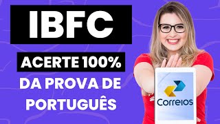 COMO GABARITAR PORTUGUÊS NA BANCA IBFC CORREIOS  Professora Pamba [upl. by Biegel]