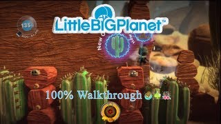 LittleBIGPlanet 720p HD Walkthrough Part 40  Boom Town  Initial amp Aced [upl. by Forras]