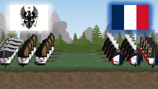 FrancoPrussian War 18701871 Countryball at War [upl. by Ddal]