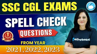 SSC CGL English Class 2024  All Spell Check Question of Last 3 Years  SSC CGL English Preparation [upl. by Htehpaj236]