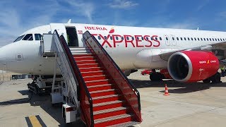 REVIEWING IBERIAS LOW COST AIRLINE  Iberia Express Airbus A320 PMISTR Inflight Experience [upl. by Nihsfa801]