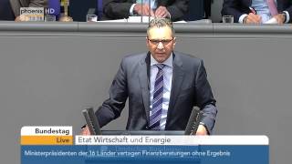 Haushaltsdebatte Wirtschaft und Energie am 10092015 [upl. by Olin445]