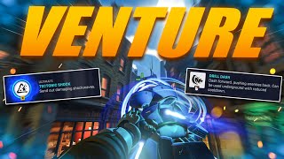 NEW HERO Venture Gameplay and All Abilities  Overwatch 2 [upl. by Aenyl934]