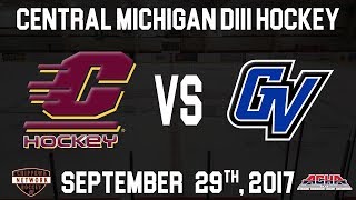 Central Michigan DIII vs Grand Valley State  September 29 2017 [upl. by Akerdna]