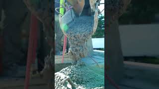 Unloading Concrete into Bobcat Stir Scoop  Slow [upl. by Fredie508]