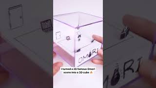 How to turn a famous 2D Omori scene into a 3D cube [upl. by Yllrebmik]