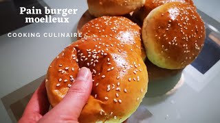 Pain burger moelleux [upl. by Annaej]