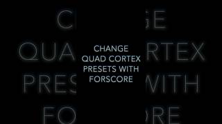 Changing Quad Cortex presets with forScore shorts guitar midi NeuralDSP [upl. by Batruk630]