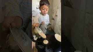 Making snacks by Aaron 🤣 funny asmita food babyvideos shortsfeed [upl. by Wooster907]