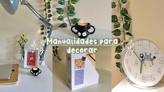 DIY’s ♡ Manualidades para decorar habitación y escritorio ♡ [upl. by Jeniece]