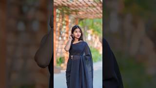 Easy saree poses 😍 shorts love cute girl trend photography poses saree photoshoot model [upl. by Francyne]