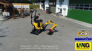 Yanmar SV 081 DEMO  Lang Machinery [upl. by Ahsikam669]