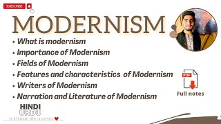 Modernism in literature  Features and characteristics of Modernism  Literary movement [upl. by Dorella553]