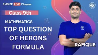 Top Question Of Herons Formula  Class 9 Mathematics  NCERT Maths I Rafique Sir [upl. by Hospers614]