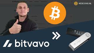 Bitcoin verzenden van Bitvavo naar een Ledger hardware wallet [upl. by Llewop]